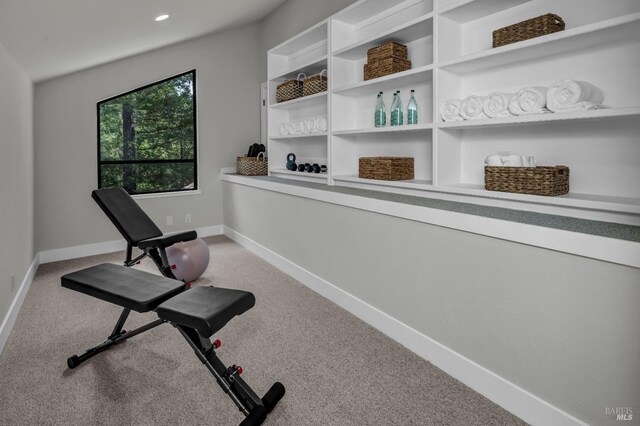 40 Los Pinos, Nicasio, CA 94946 - sitting room with baseboards, recessed lighting, and carpet