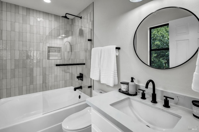 40 Los Pinos, Nicasio, CA 94946 - full bathroom featuring toilet, vanity, and shower / tub combination