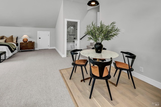 40 Los Pinos, Nicasio, CA 94946 - dining room with vaulted ceiling and baseboards