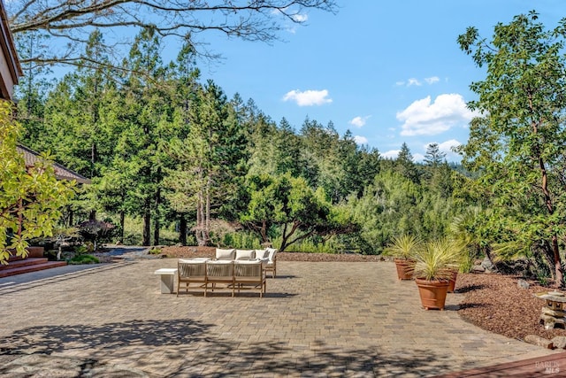 40 Los Pinos, Nicasio, CA 94946 - view of property's community with a patio area and outdoor lounge area