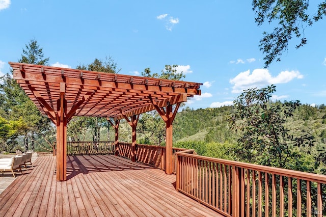 40 Los Pinos, Nicasio, CA 94946 - wooden terrace with a pergola