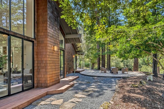40 Los Pinos, Nicasio, CA 94946 - view of home's exterior with a patio