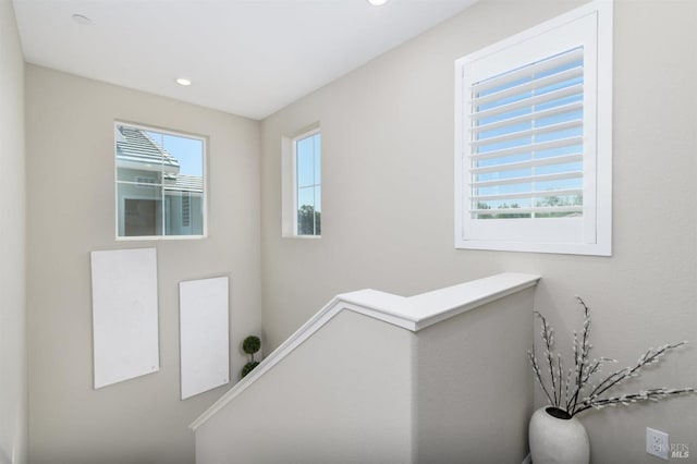 interior space featuring recessed lighting