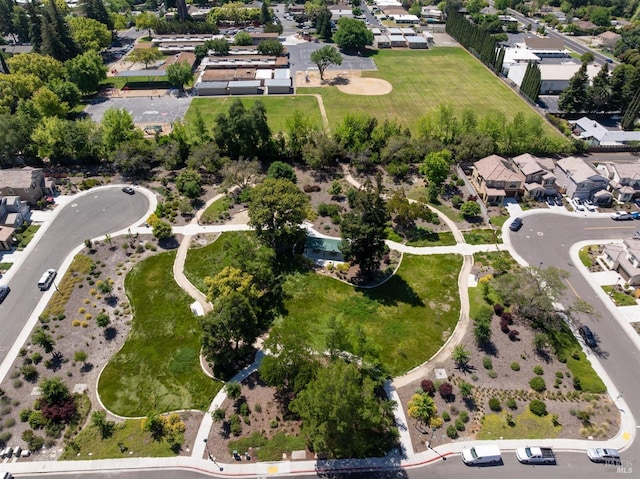 aerial view featuring a residential view