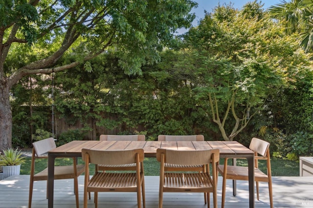 11 Heather Way, Larkspur, CA 94939 - view of patio / terrace with outdoor dining space and a wooden deck