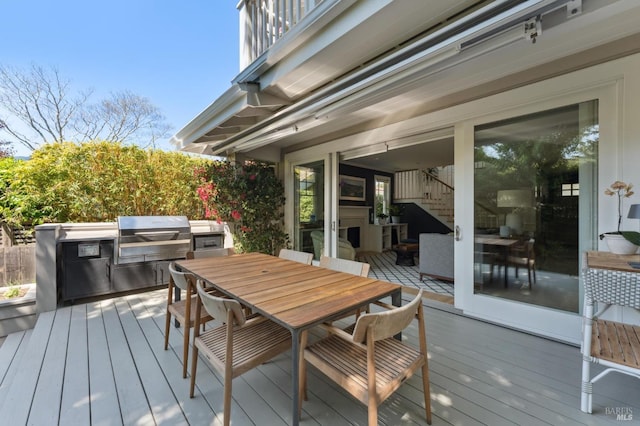 11 Heather Way, Larkspur, CA 94939 - wooden deck featuring outdoor dining area