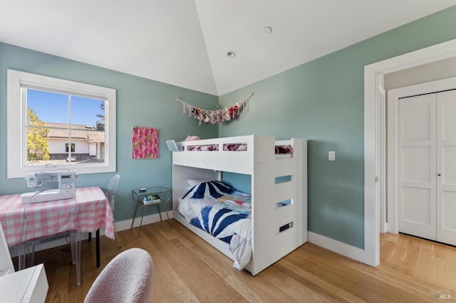 11 Heather Way, Larkspur, CA 94939 - bedroom featuring light wood-style floors, baseboards, and vaulted ceiling