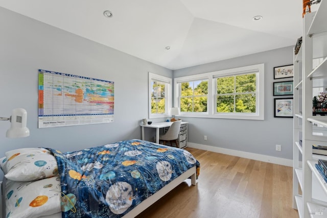 11 Heather Way, Larkspur, CA 94939 - bedroom with wood finished floors, lofted ceiling, and baseboards