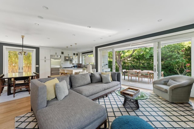 11 Heather Way, Larkspur, CA 94939 - living room with light wood finished floors
