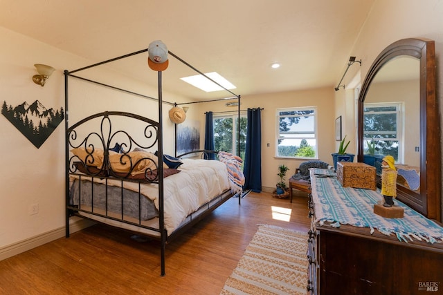 32211 Condor Rd, Willits, CA 95490 - bedroom with wood finished floors, baseboards, and recessed lighting
