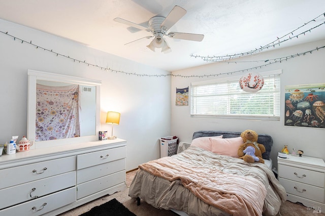 689 Rio Vista Dr, Napa, CA 94558 - bedroom with a ceiling fan and carpet flooring