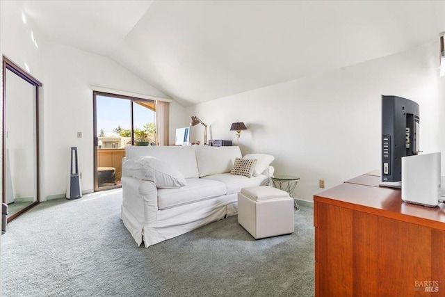 822 2nd St W, Sonoma, CA 95476 - carpeted living area with vaulted ceiling