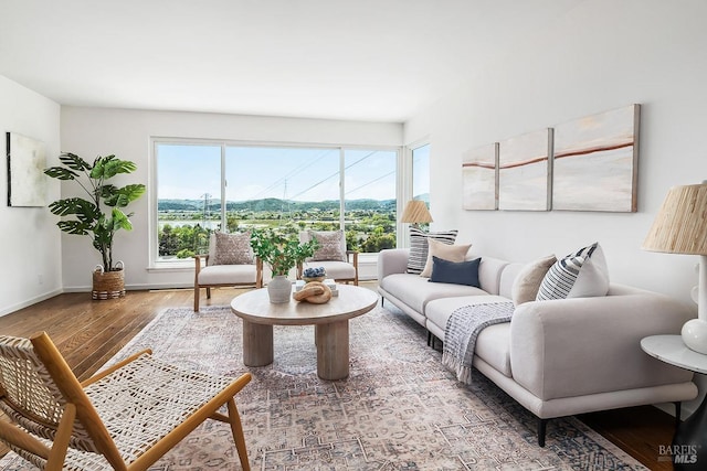 15 Junipero Serra Ave, San Rafael, CA 94901 - living room with wood finished floors and baseboards