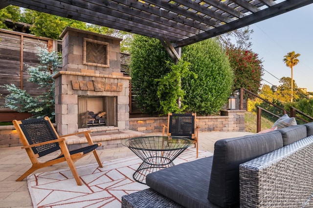 15 Junipero Serra Ave, San Rafael, CA 94901 - view of patio / terrace with a pergola and a mountain view