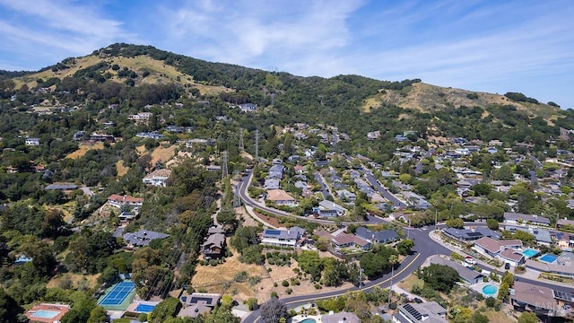 15 Junipero Serra Ave, San Rafael, CA 94901 - aerial view of property's location with a mountainous background