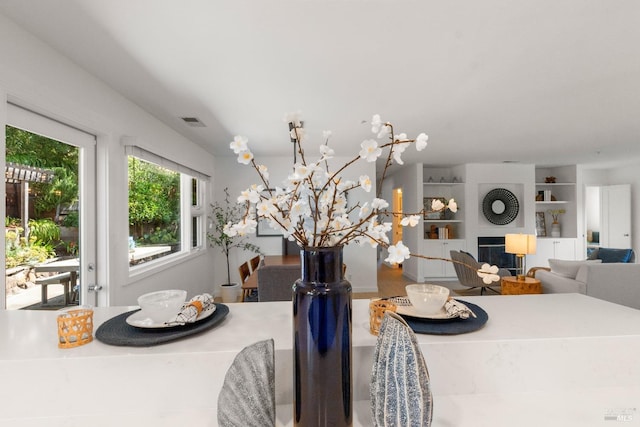 view of dining room