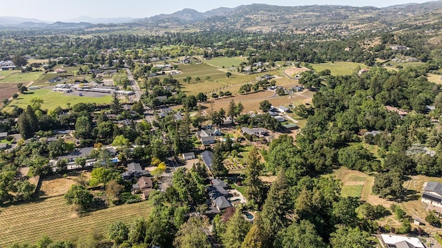 3180 Vichy Ave, Napa, CA 94558 - aerial view of property's location featuring mountains