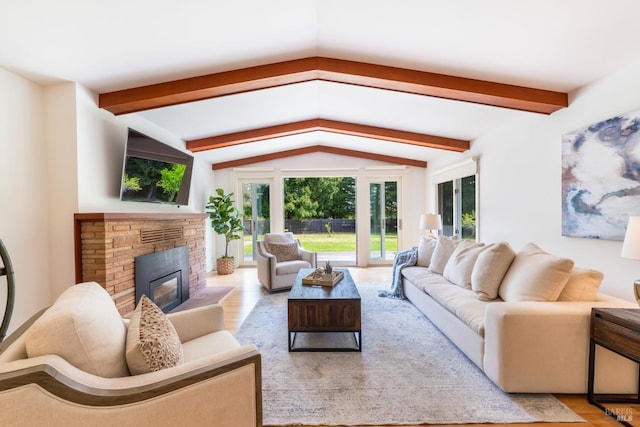7301 Baker Ln, Sebastopol, CA 95472 - living room featuring a fireplace and wood finished floors
