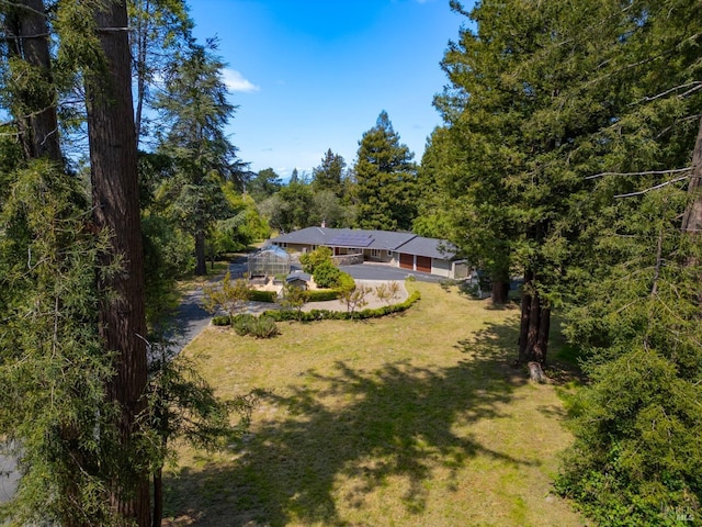 7301 Baker Ln, Sebastopol, CA 95472 - aerial view of property and surrounding area with a forest