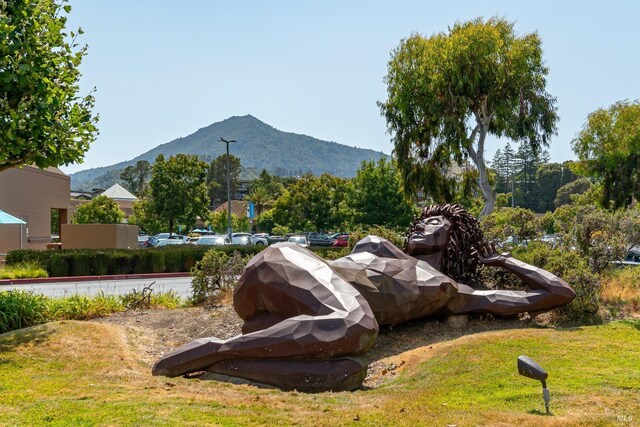 surrounding community with a mountain view