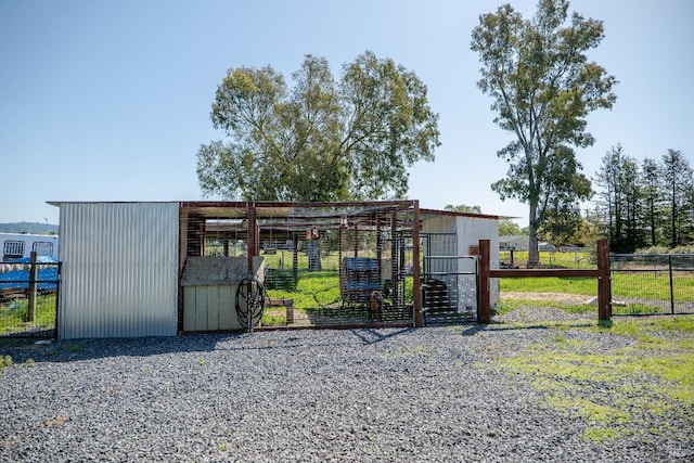 6820 Day Rd, Windsor, CA 95492 - gate featuring an outbuilding and an exterior structure