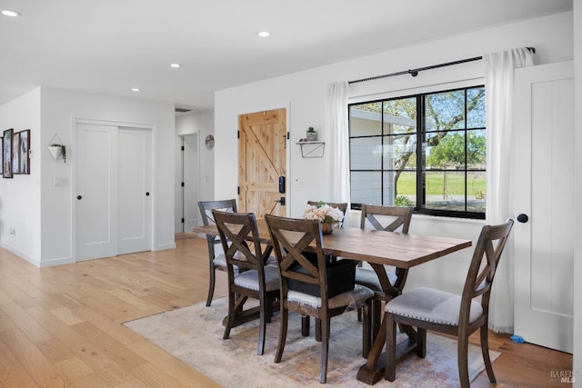 6820 Day Rd, Windsor, CA 95492 - dining space featuring light wood finished floors, recessed lighting, and baseboards