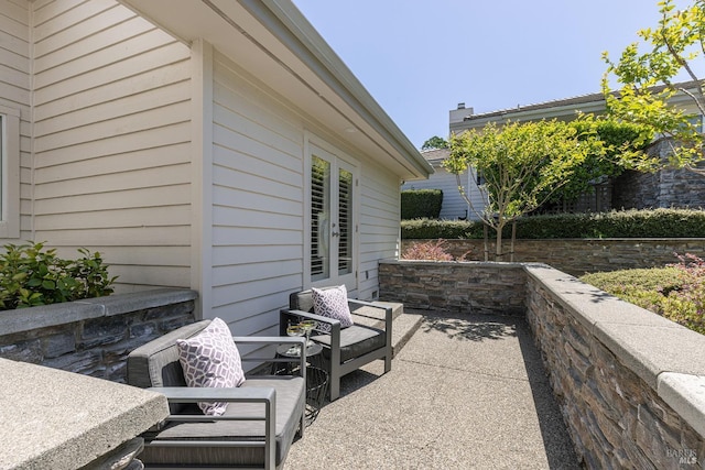 view of patio / terrace with french doors