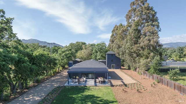 1575 Felder Rd, Sonoma, CA 95476 - rear view of house with a patio area and a mountain view