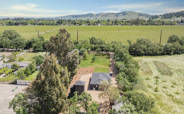 1575 Felder Rd, Sonoma, CA 95476 - aerial view of sparsely populated area with a mountain backdrop