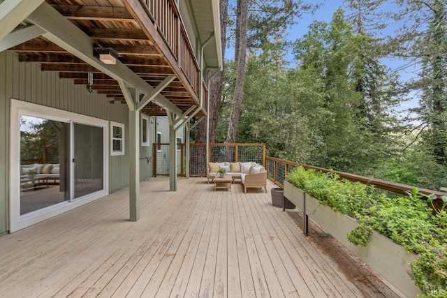 16 Ivy Ln, Woodacre, CA 94973 - deck featuring an outdoor hangout area