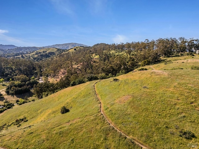 aerial view of mountains