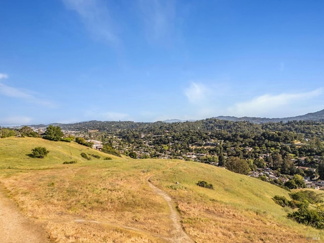 view of mountain background