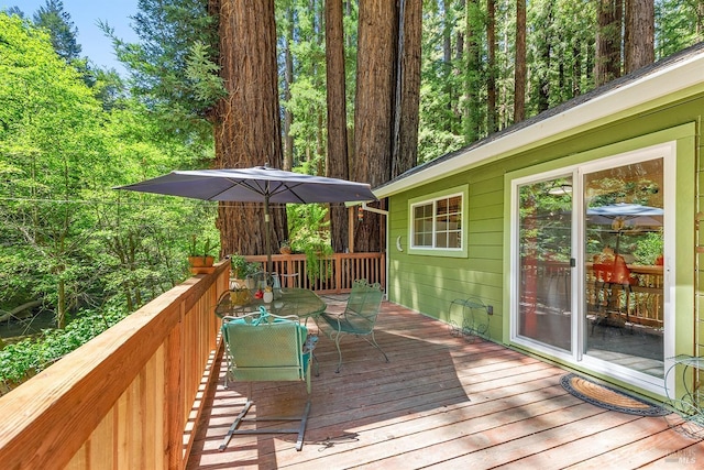 10 Wildwood Ln, Cazadero, CA 95421 - deck with outdoor dining area