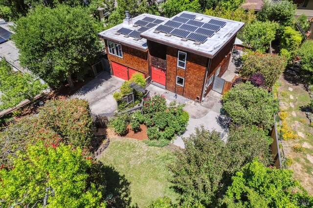 9 Buckeye Cir, Woodacre, CA 94973 - view from above of property