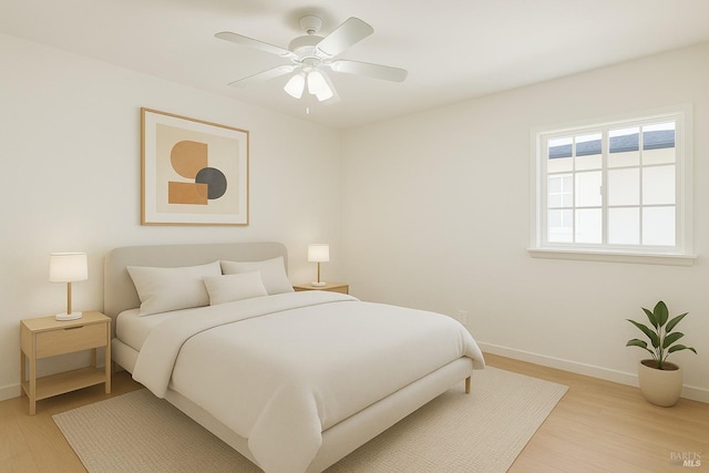 2095 W Pueblo Ave Unit A, Napa, CA 94558 - empty room with baseboards, light wood-style flooring, and ceiling fan