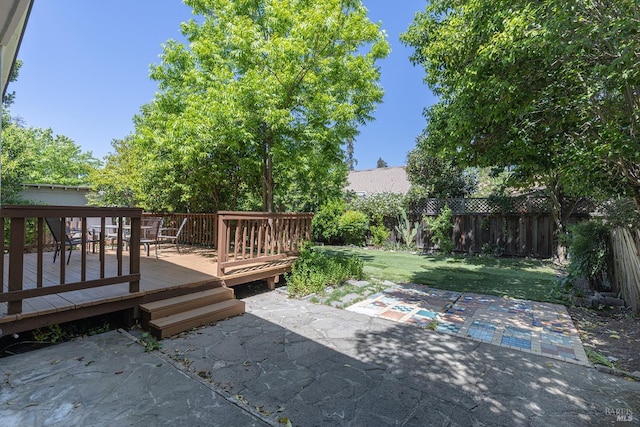 2095 W Pueblo Ave Unit A, Napa, CA 94558 - view of yard with a deck