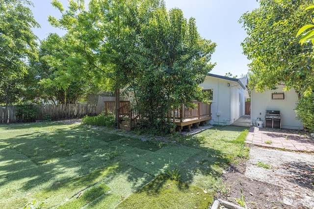 2095 W Pueblo Ave Unit A, Napa, CA 94558 - view of yard with a wooden deck and a patio