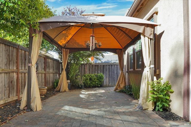 566 Chaparral Loop, Vacaville, CA 95688 - view of patio with a gazebo and a fenced backyard