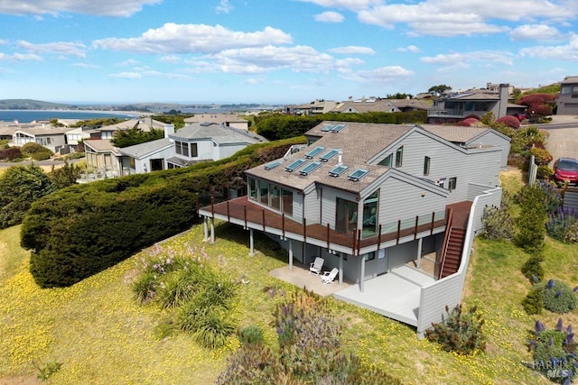 aerial perspective of suburban area