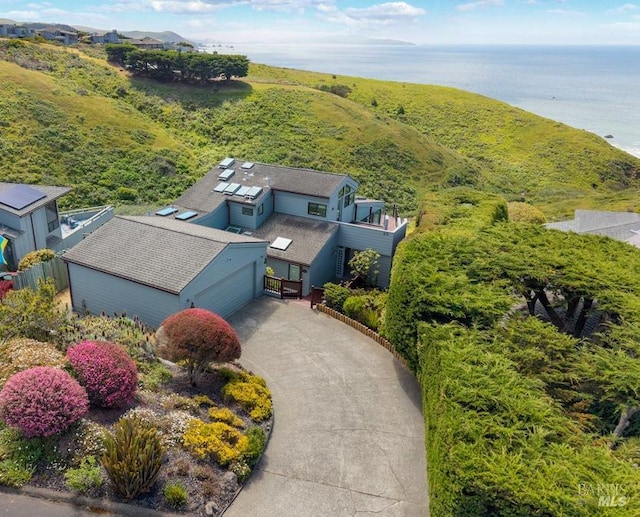 view from above of property