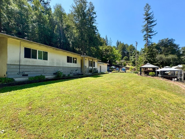 4511 Dry Creek Rd, Napa, CA 94558 - view of green lawn featuring a gazebo