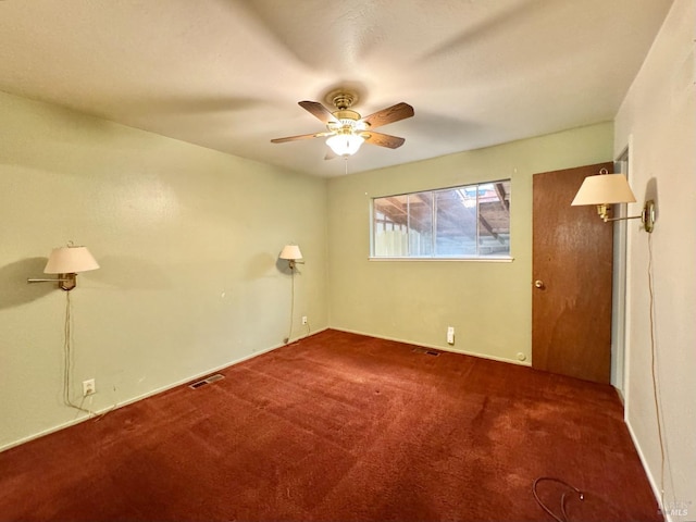 4511 Dry Creek Rd, Napa, CA 94558 - carpeted empty room with ceiling fan