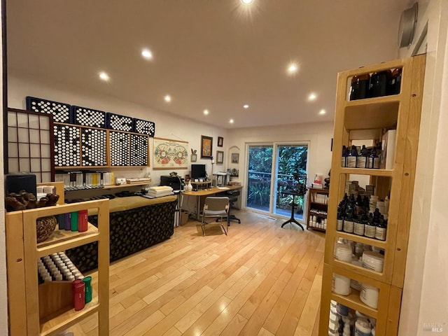10 Millwood St, Mill Valley, CA 94941 - office featuring wood finished floors and recessed lighting