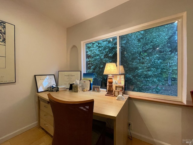10 Millwood St, Mill Valley, CA 94941 - office space featuring baseboards and wood finished floors