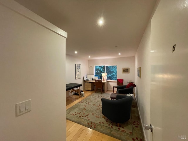 10 Millwood St, Mill Valley, CA 94941 - living area featuring light wood-style floors and recessed lighting