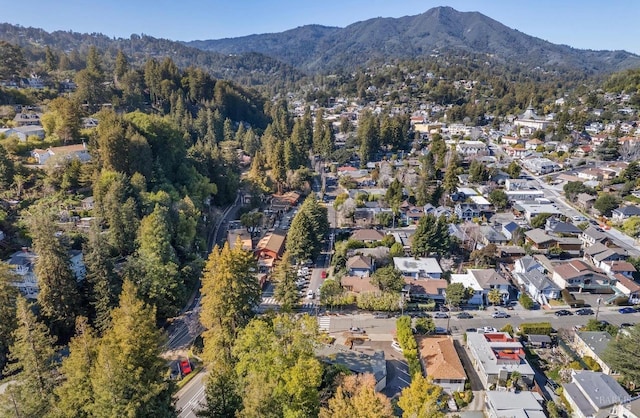 10 Millwood St, Mill Valley, CA 94941 - view of property location with a mountain backdrop and nearby suburban area