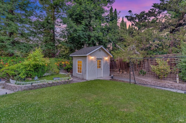 587 El Capitan Dr, Danville, CA 94526 - view of outdoor structure at dusk