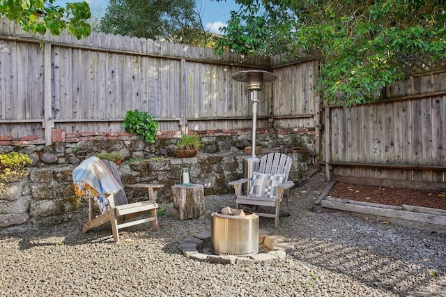 view of fenced backyard