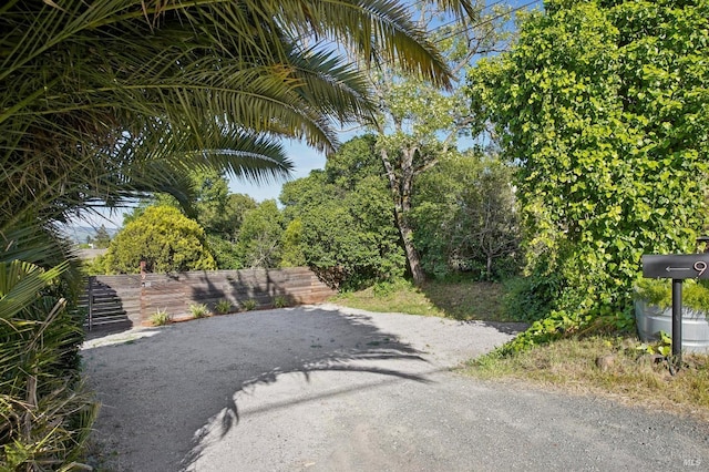 view of road