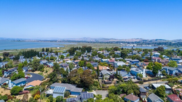 7 Sims Ave, Vallejo, CA 94590 - aerial perspective of suburban area featuring a water and mountain view
